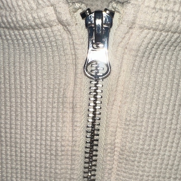 Quince Cream Zip-Up Hoodie - Picture 5 of 9